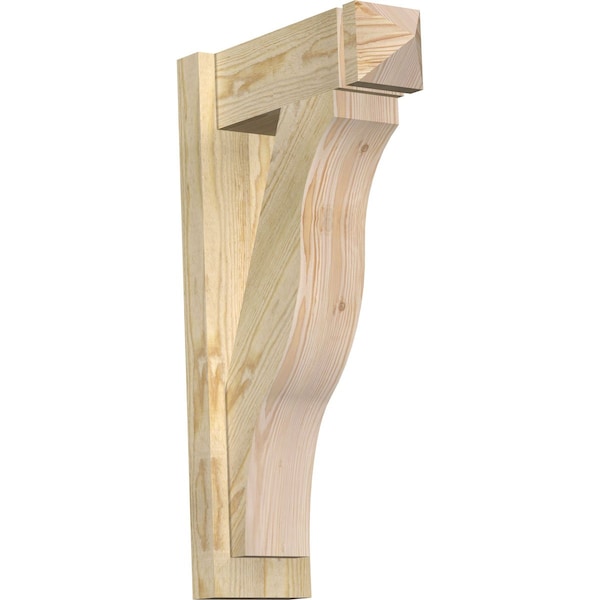 Ekena Millwork Funston Arts & Crafts Rough Sawn Outlooker, Douglas Fir, 6"W x 16"D x 28"H OUT06X16X28FST03RDF - main